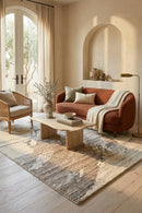 Westcott Walnut Rug — AI styled visualisation