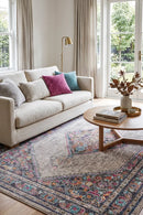 Whisper Diamond Grey Rug — AI styled visualisation
