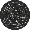 Terrazzo 40 Reversible Round Black