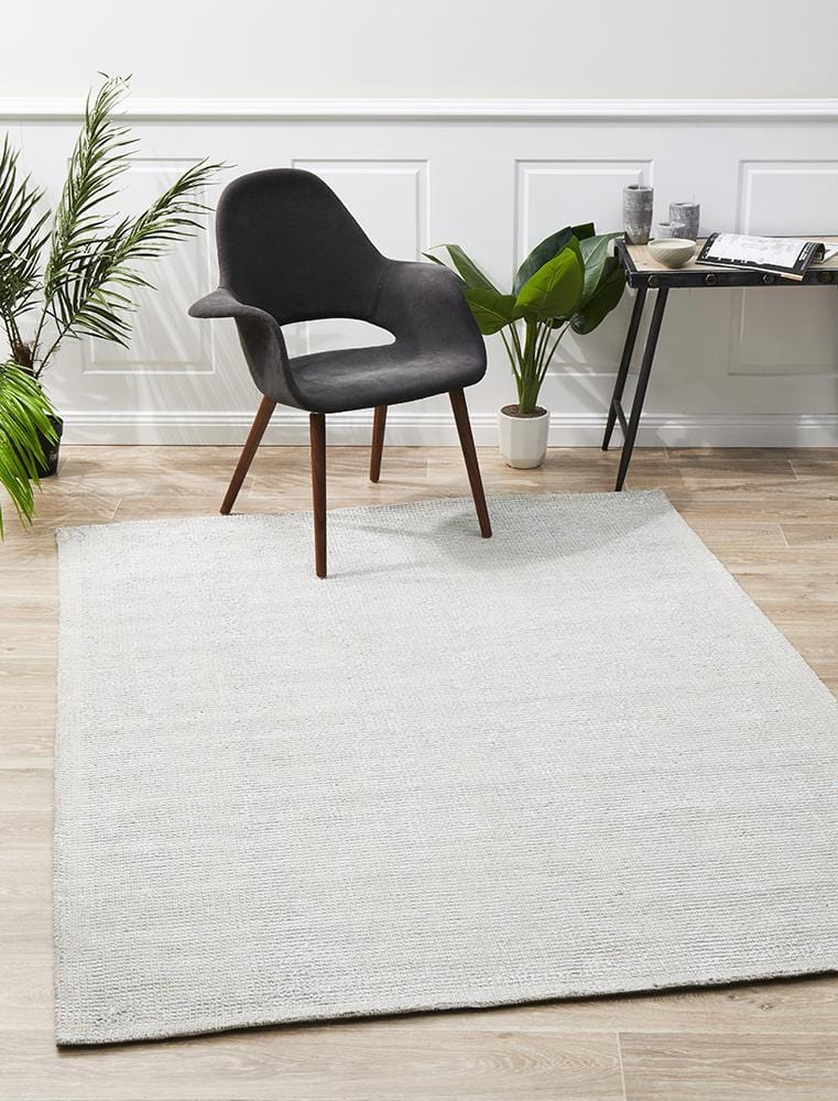 Allure Sky Blue Cotton Rayon Rug