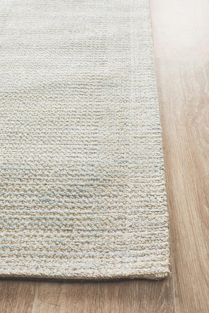 Allure Sky Blue Cotton Rayon Rug