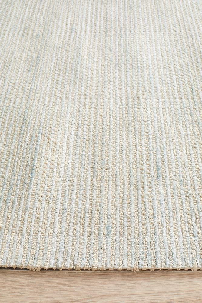 Allure Sky Blue Cotton Rayon Rug
