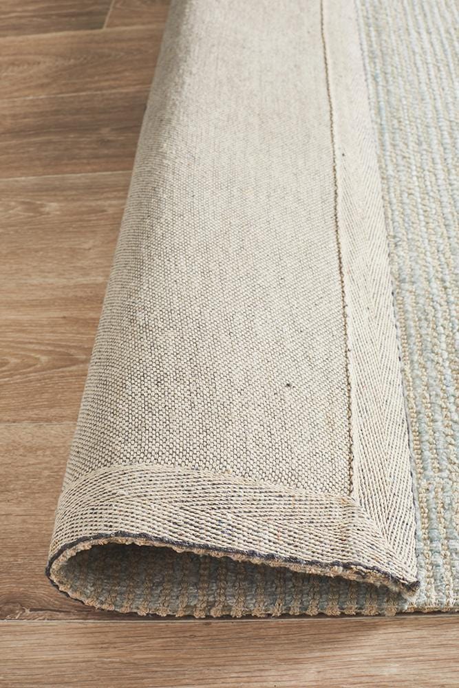 Allure Sky Blue Cotton Rayon Rug