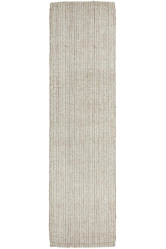 Wool Runner Rug Natural Arabella Natural Wool Jute Runner Rug