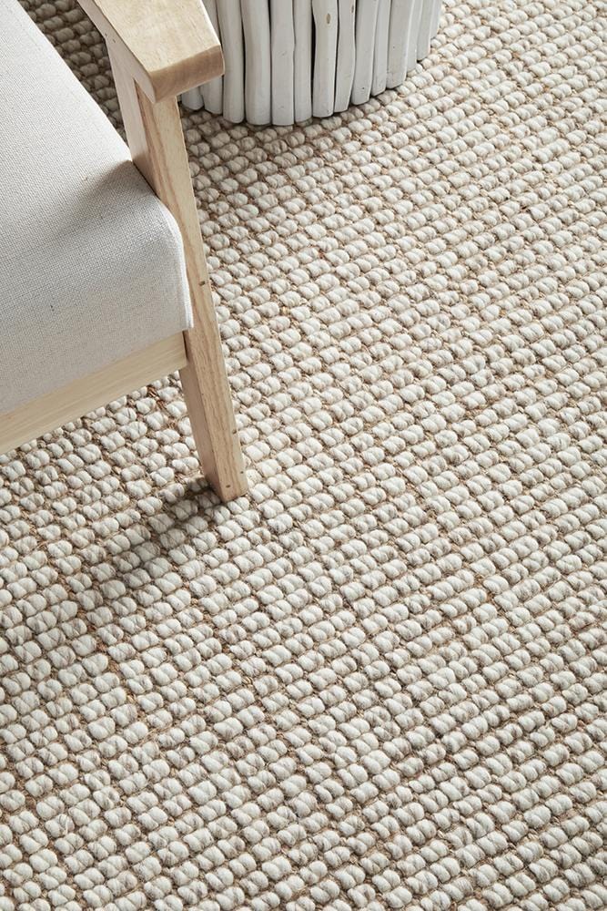 Arabella Natural Wool Jute Runner Rug
