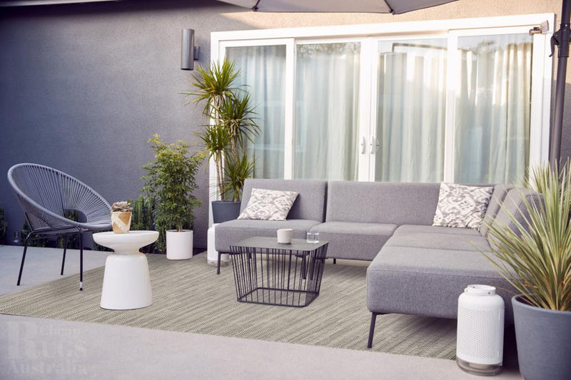 Alfresco 645 Cream Grey Outdoor Rug