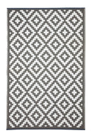 Aztec Grey & White Reversible Outdoor Rug