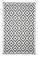 Aztec Grey & White Reversible Outdoor Rug