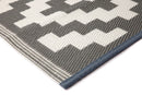 Aztec Grey & White Reversible Outdoor Rug