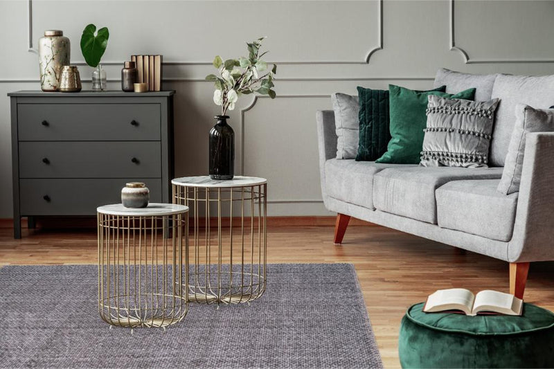 Basket Stone Wool Rug