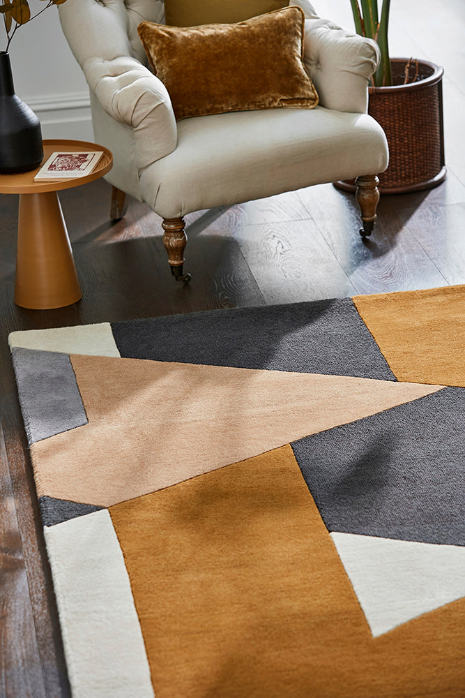 Harlequin Rugs Popova Caramel Slate Shell 143101