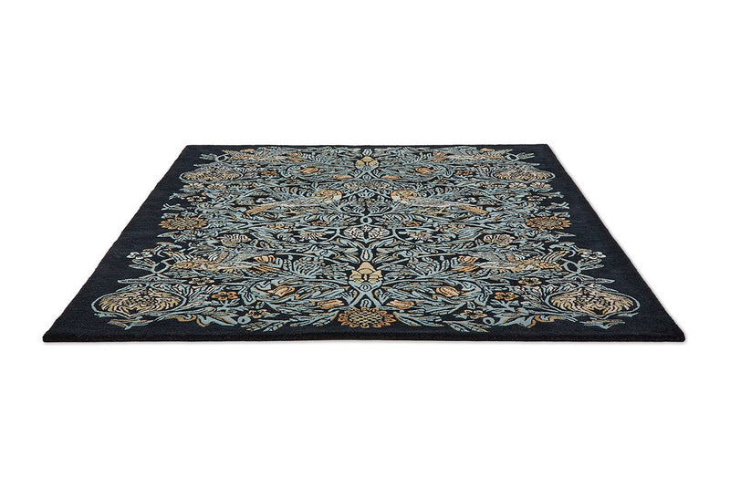 Morris & Co Bird Webb's Blue 128308 Rug