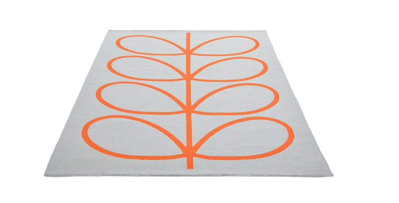 Orla Kiely Giant Linear Stem Persimmon Outdoor Rug 460703