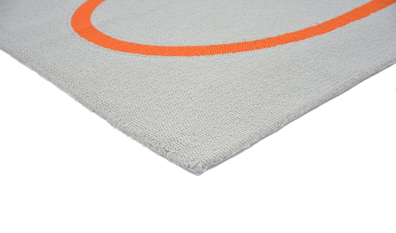 Orla Kiely Giant Linear Stem Persimmon Outdoor Rug 460703