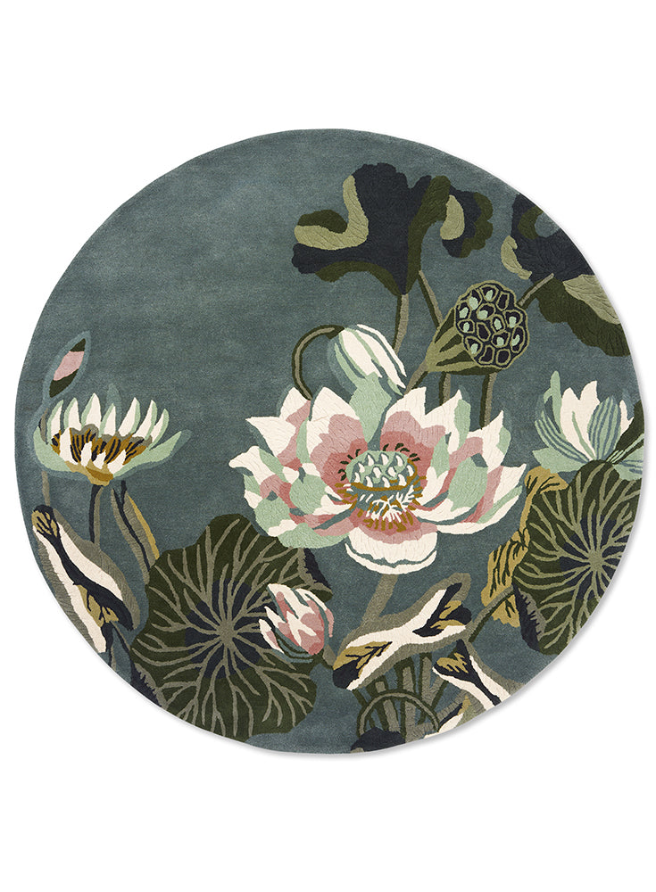 Wedgwood Waterlily Midnight Pond 038608 Round