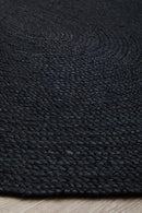 Bondi Black Oval Rug