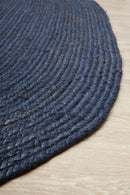 Bondi Navy Oval Rug