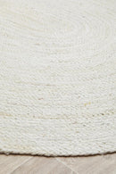 Bondi White Oval Rug