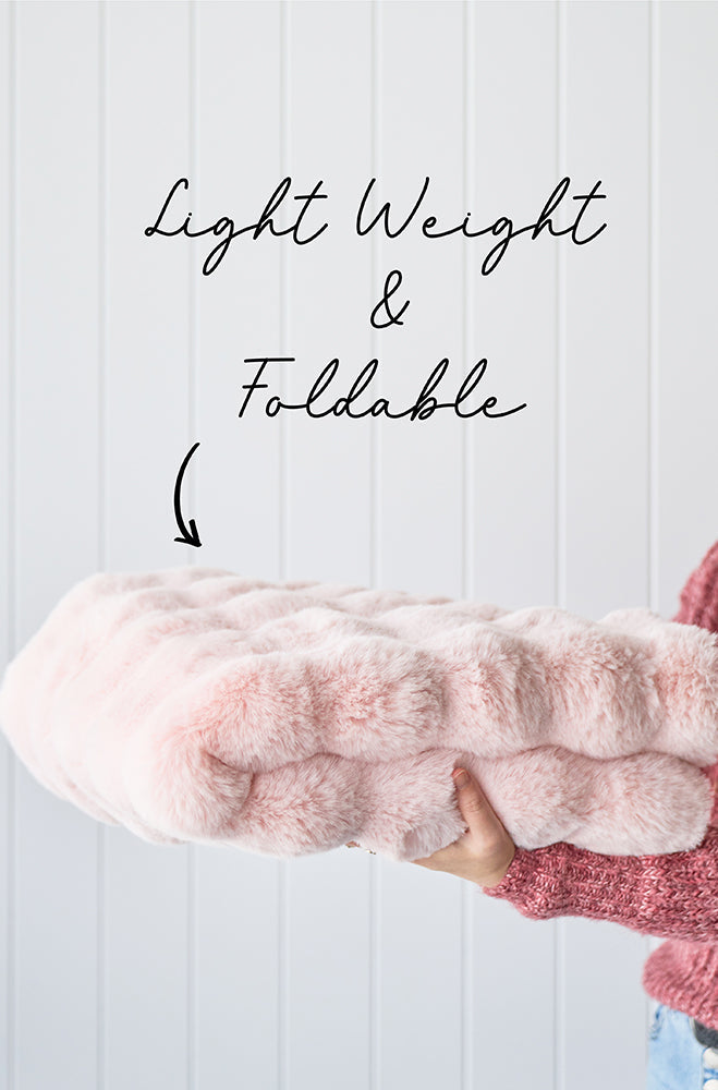 Bubble Blush Round Machine Washable Rug