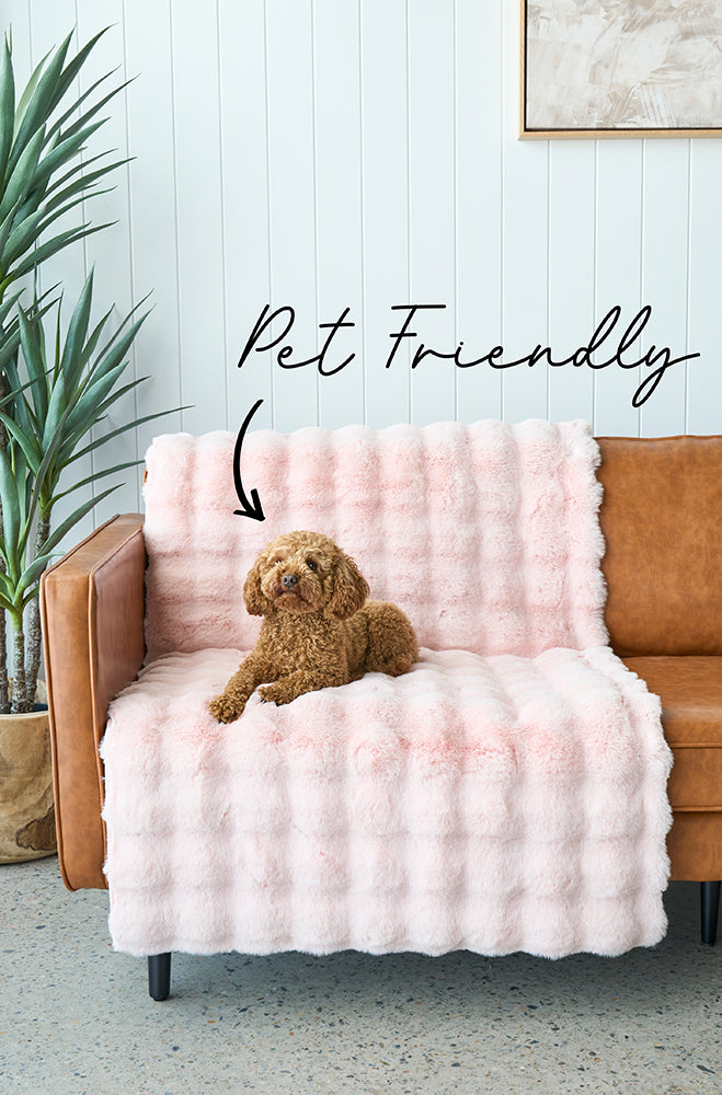 Bubble Blush Machine Washable Rug