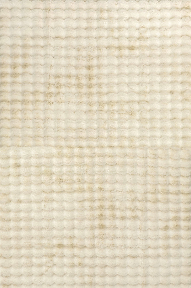 Bubble Natural Machine Washable Rug