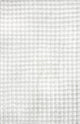 Bubble White Machine Washable Rug