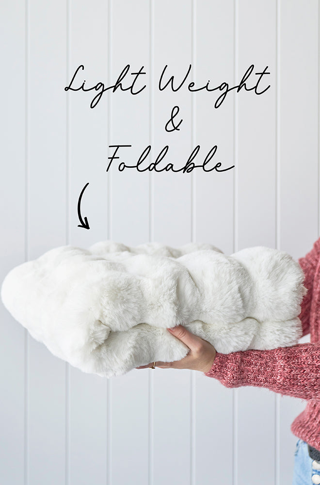 Bubble White Machine Washable Rug