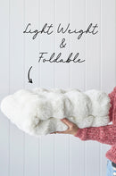 Bubble White Machine Washable Rug