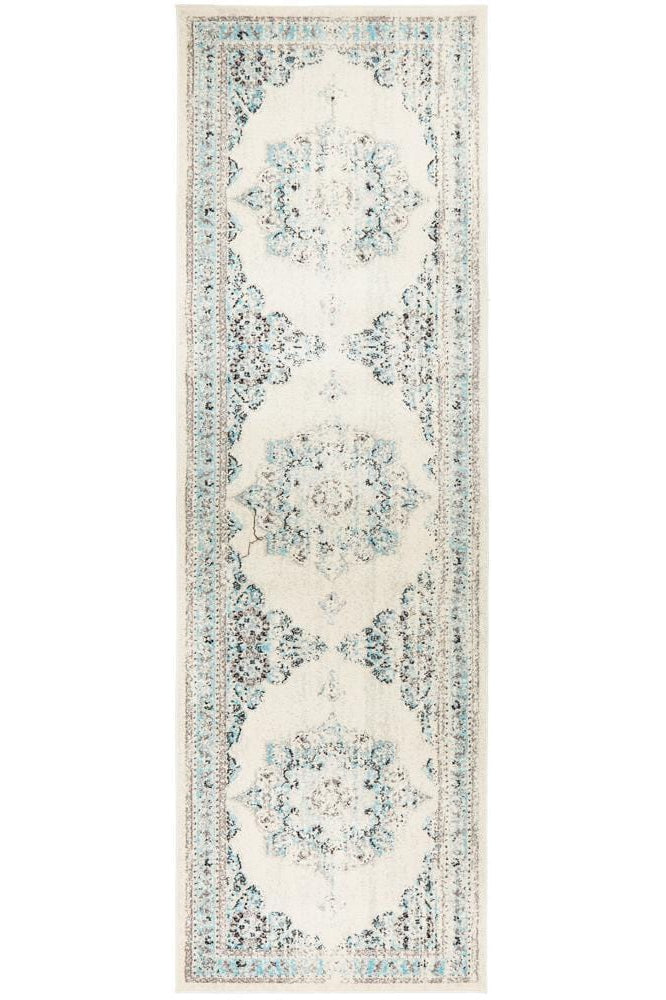 Century 922 White Runner Rug