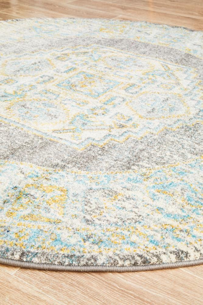 Century 944 Grey Round Rug