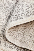 Chrome Addison Silver Round Rug