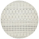 Chrome Elsa Silver Round Rug