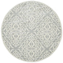 Chrome Lydia Silver Round Rug