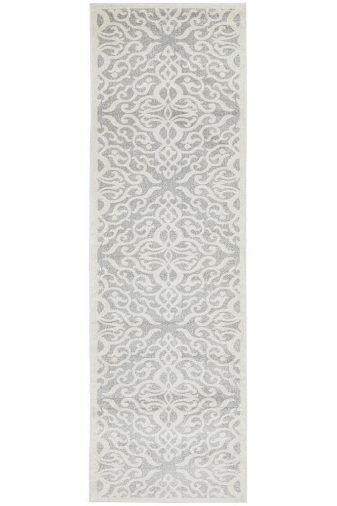 Chrome Lydia Silver Runner Rug