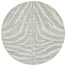 Chrome Savannah Silver Round Rug