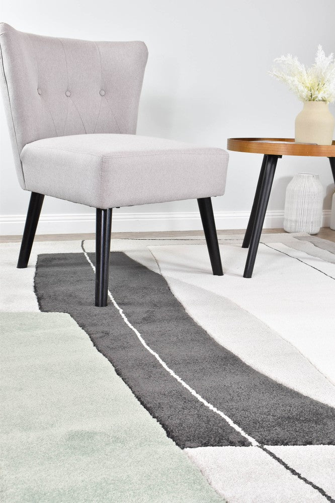 Aria Grey Green Abstract Rug