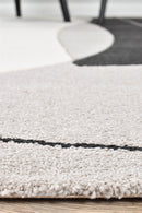 Aria Grey Blue Abstract Rug