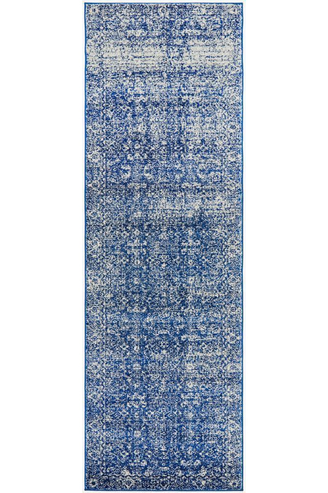 Evoke Oasis Navy Transitional Runner Rug