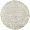 Evoke Shine Silver Transitional Round Rug