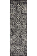 Evoke Scape Charcoal Transitional Runner Rug