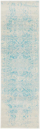 Evoke Glacier White Blue Transitional Rug