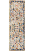 Evoke Peacock Ivory Transitional Runner Rug
