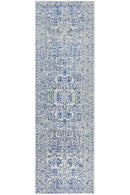 Evoke Frost Blue Transitional Runner Rug