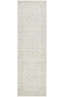 Evoke Winter White Transitional Runner Rug