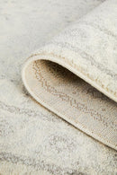 Evoke Winter White Transitional Runner Rug