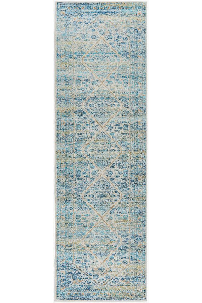 Evoke Duality Silver Transitional Runner Rug