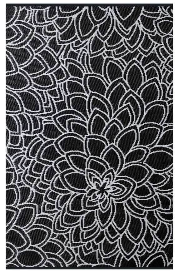Eden Black & White Reversible Outdoor Rug