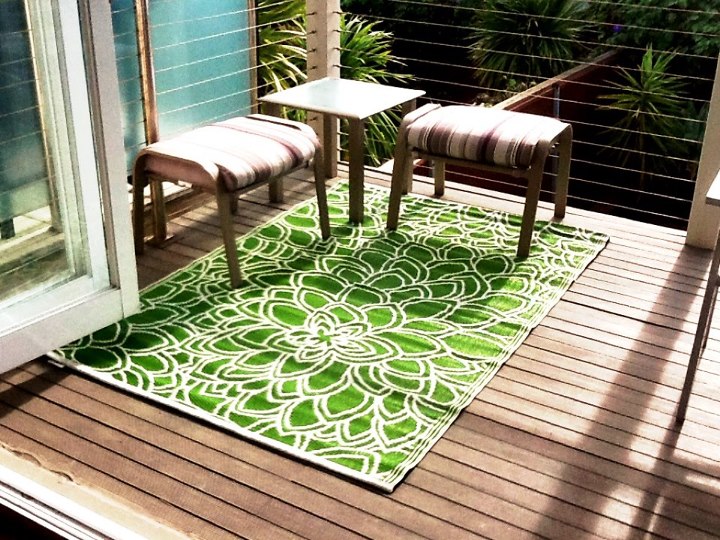 Murano Green Reversible Outdoor Rug