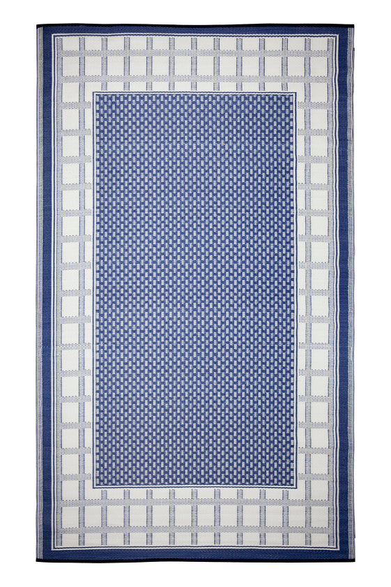 Europa Blue Reversible Outdoor Rug