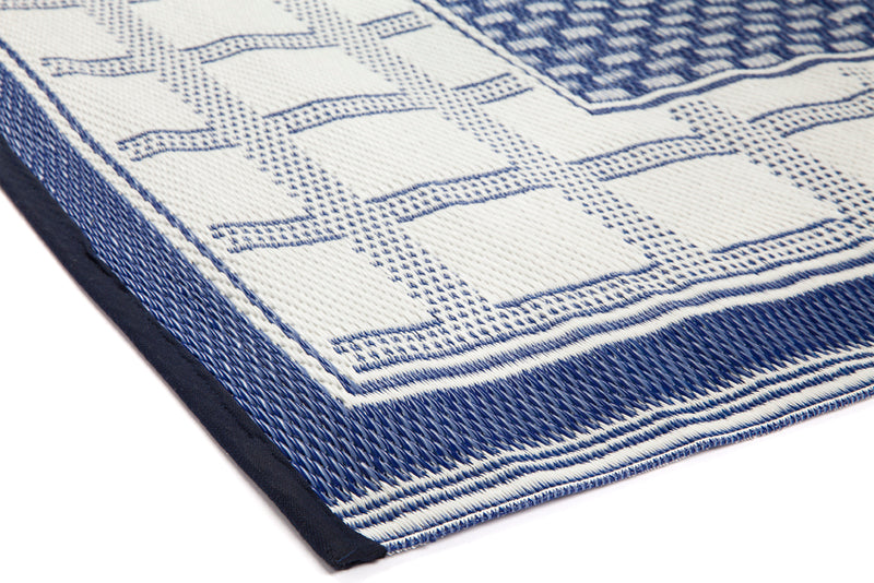 Europa Blue Reversible Outdoor Rug